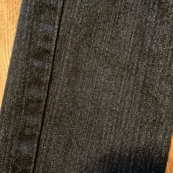 Paris Blues Zip Button Straight Leg/ Skinny Cotton Jeans Black Junior Size 1 - Picture 7 of 8